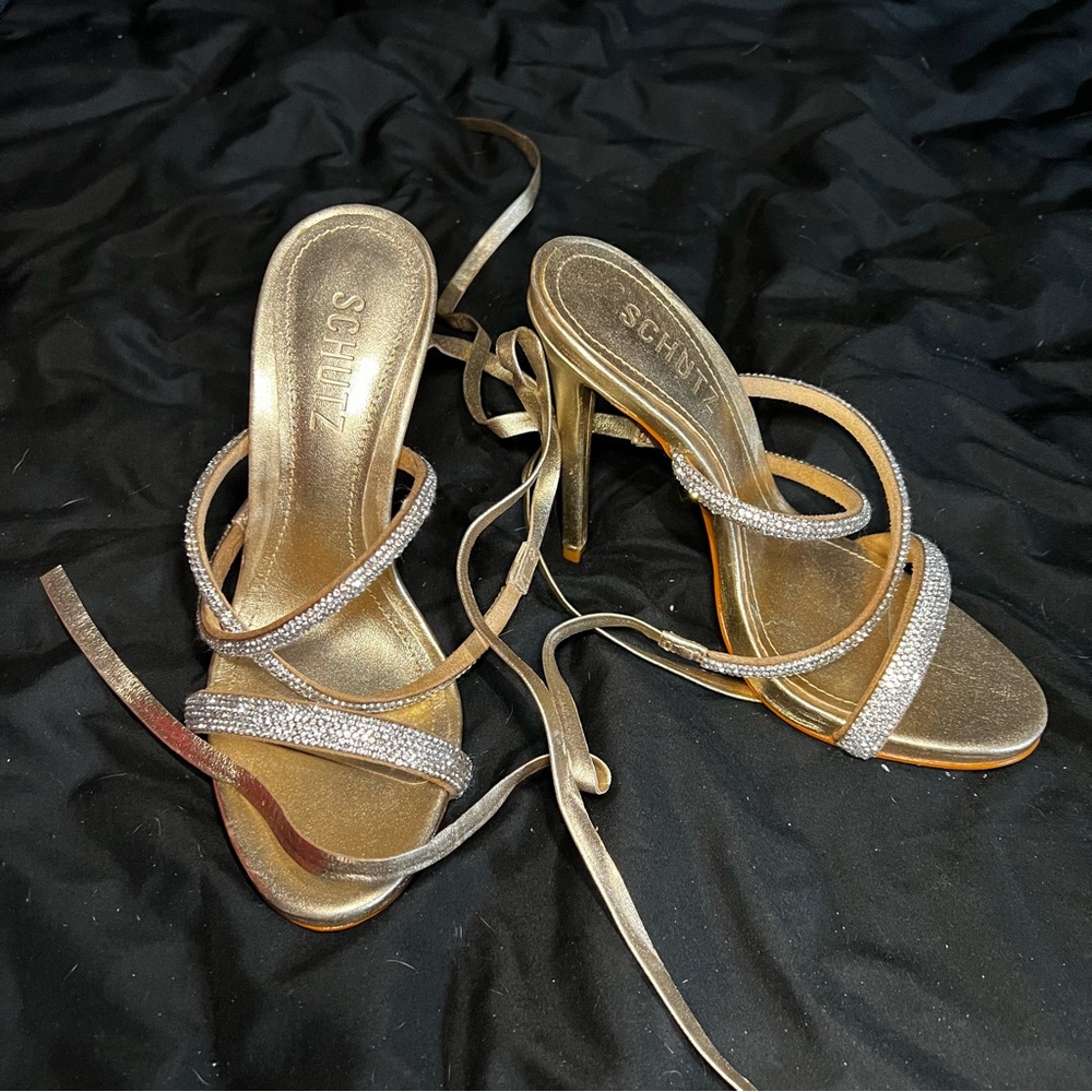Schutz wrap around heels